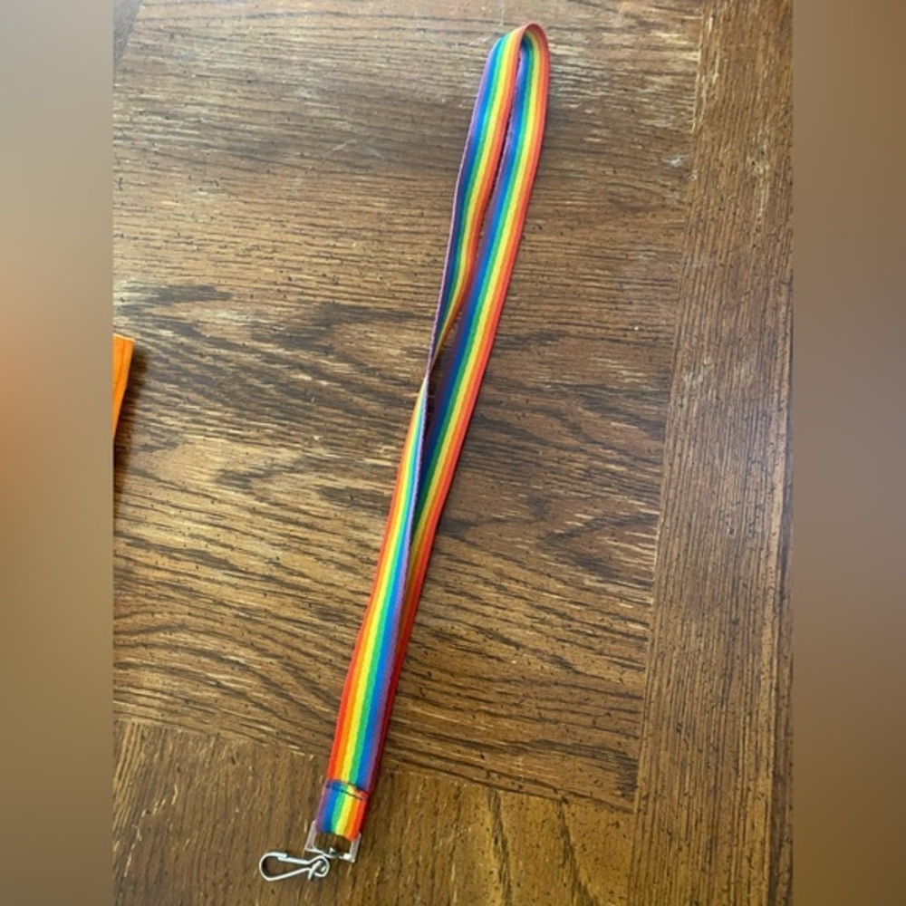 Rainbow lanyard